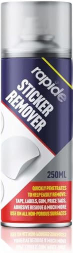 Sticker Remover Spray 250ml x 2 Pack - Extra Strength Adhesive Glue, and Sticky Stuff Remover - Effective Surface Cleaner for Windows, Carpets, Glass, Plastic and Fabric