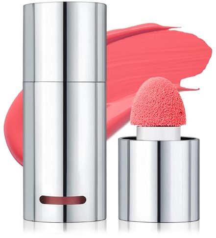 Erinde Liquid Blush, Langanhaltendes Flüssiges Rouge Mit Weichem Schwammkopf, Hochpigmentierte Farbe in Rosa, Natürlich Mattes und Feuchtigkeitsspendendes Finish Für Ein Sanftes, Frisches Aussehen #03