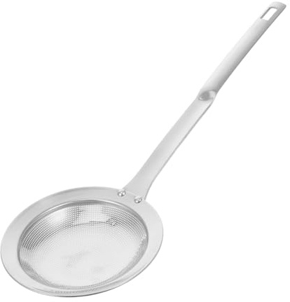COLLBATH Colador de Malla de Acero Inoxidable para Filtrar Aceite Espumadera Pequeña para Cocina Cuchara Coladora para Retirar Grasa Ollas y Hot Pot Herramienta Multifunción y