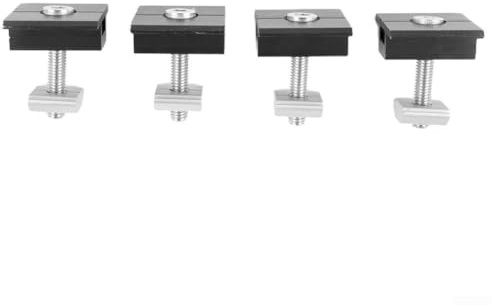 Montagehalterungs-Set für Solarmodule mit PV-Endklemme und Mittelklemme, kompatibel mit 30 mm bis 35 mm Modulrahmen, Aluminiumlegierung und Edelstahl (4 x 30 mm mittlere Klemme)