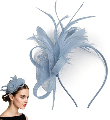Fascinators for Women, Elegant Net Fascinator Wedding Hat Clip
