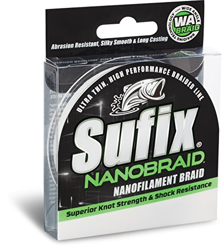 Sufix 690-002g NanoBraid Low Vis, 0,9 kg, Grün, 137 m, Mehrfarbig, Einheitsgröße