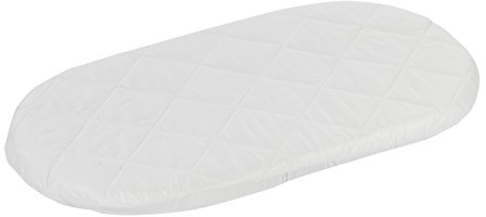 Alvi Wiegen- und Stubenwagen-Matratze 80 cm x 46 cm/Babymatratze/Kindermatratze atmungsaktiv/Matratze mit 100% Baumwollbezug/abnehmbar/Öko-Tex 100 Zertifiziert