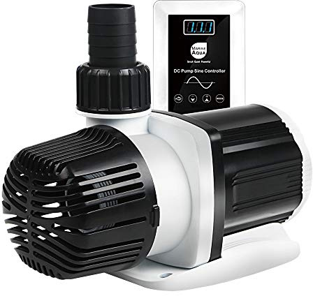 akvariestation vattenhållning tyst virvel kontrollerbar DC akvariepump 60 W 2377 Gph-Marine vågmakare returpump med sinusvåg kontroll för salt//sötvatten fiskrev tank sump cirkulation DC9000