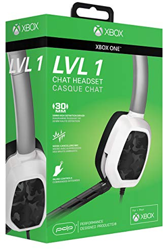 Pdp Cuffie Chat Cablato Microsoft Lvl 1 Per Xbox Bianco Camo - Essentials - Xbox One