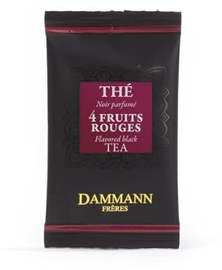 Dammann Fruits Rouges - Thé noir aux fruits rouges, 24 sachets cristal - Dammann Frères