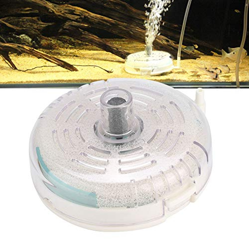 Mini-Aquariumfilter, ultradünner runder Schwammfilter Pneumatischer Filter für Aquarien(S)