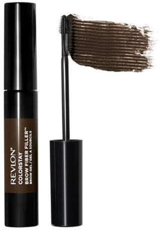 REVLON ColorStay Brow Fiber Filler, Gel Sopracciglia Waterproof A Lunga Tenuta DARK BROWN 305-23 g