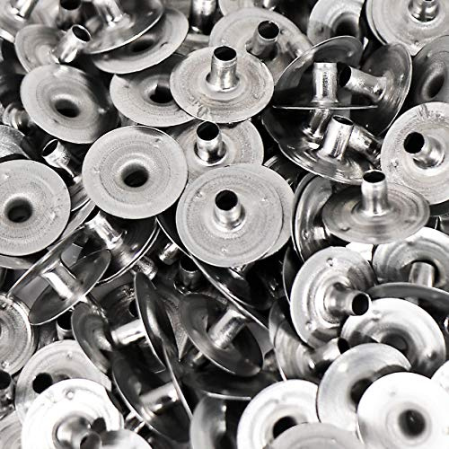 NKlaus 100 DOCHTFUß Ø 3,0 mm värmeljus metallfötter ljus veke stående platta ljusstake ljusvax för glasfiberveke bomullsveke upp till 3,0 mm H: 6,4 mm 4173