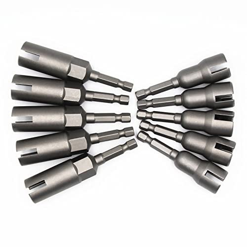 5Set Slot Wing Nut and Deep Power Wing Nut Driver for Panel Nuts Screws Eye Q Hanger C Hook Bolt