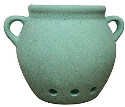 COERSD Pot De Fleurs en Terre Cuite Grand Pot De Fleurs en Terre Cuite-Green