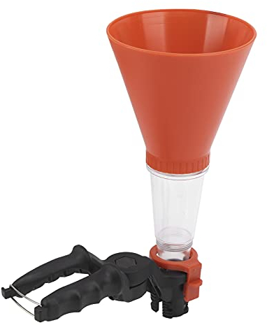 SYH&AQYE Kit D'entonnoir D'huile Moteur 3 Pièces, Kit D'entonnoir D'huile Moteur sans Déversement, Connecteur Réglable épaissi Entonnoir de Grand Diamètre pour Tout Véhicule(Orange)