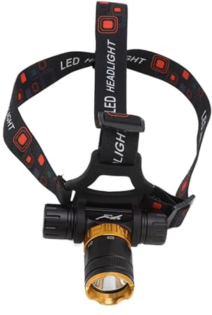 Lampe Frontale Sous-Marine, IPX8 Étanche, 5 Modes d'Éclairage, Projecteur Portable en Alliage d'Aluminium pour Plongée et Photographie