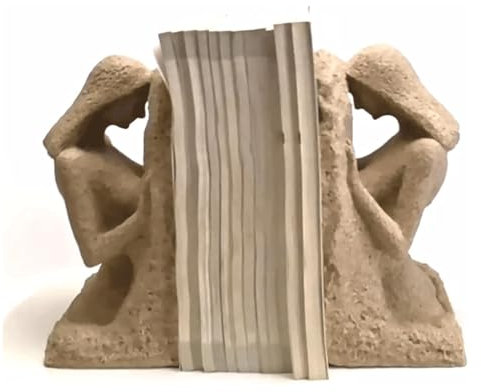 UYHBCNQD Buchstützen Sandstone Beauty Dekorative Buchstopper bieten Platz für Bücher. Kreative Buchstützen aus Kunstharz. Hochwertige Buchstütze
