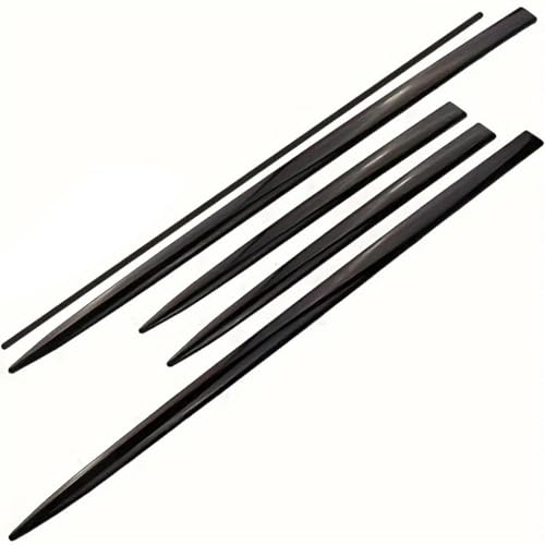 Car Wing Spoiler,kompatibel mit BMW M3 (4door) E90 2009-2013,4pcs Car Body Styling Seitenschweller,1-Black