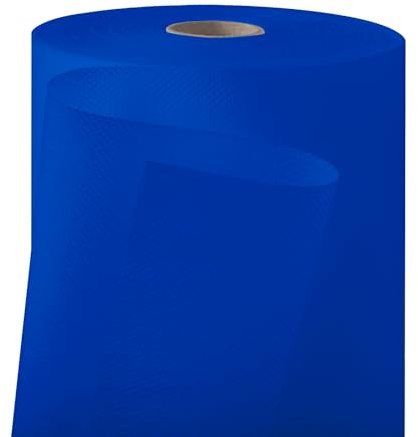 Longing Home Tischdeckenrolle, 1.1 × 30M, Blauer See | Stoffähnliche Tischdecke Rolle aus Vlies – für Geburtstag, Party, Vereinsfeier, Hochzeit, Jugendweihe, Taufe & festliche Deko