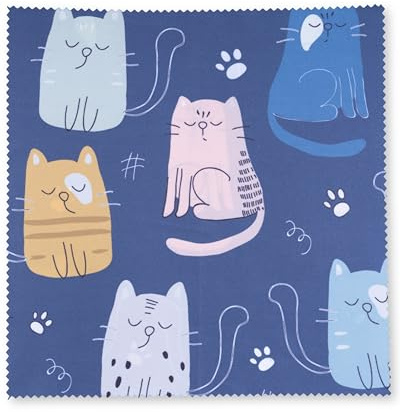 Lens-Aid Mikrofaser Reinigungstuch in schickem Design: Für Kamera, Objektiv, Display und als Brillen-Putztuch (Mikrofasertuch 20x20 cm)