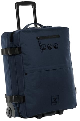 SONS OF ALOHA Backpacker Rucksack mit Rollen 3 in 1 - Handgepäck Koffer Kane Hybrid Backpack-Boardgepäck mit Rollen, 55 x 40 x 20 cm - wasserabweisend recyceltes PET, Ocean-blau
