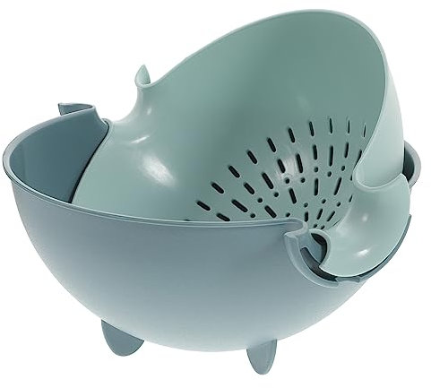 Cabilock Scolapasta Per e Colapasta Con Utensile e Facile Usare Colore Blu Sfumato