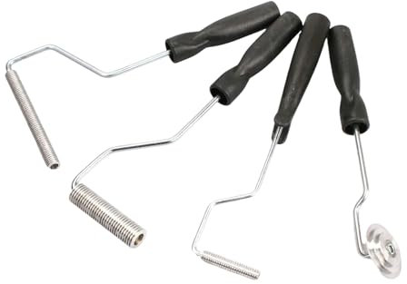 YUPEIUKLI Juego de 4 Rodillos laminadores de Fibra de Vidrio Eliminar Burbujas de Aire y compactar Resina en embarcaciones y reparación de bañeras.