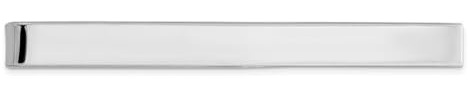 925 sterling silver solid polerad slipstång 46 x 5 mm bred slipsklämma för män