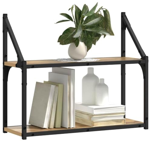 vidaXL Wandregal Wandhalterung Artisan-Eiche 60 x 21 x 51 cm