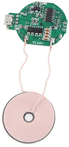 Ouitble QI Wireless Charger Transmitter Module High Charging Efficiency DIY Wireless Charging PCBA Adapter for Qi Standard Smartphones 5W Fast Charging 2-8mm Transmission Distance