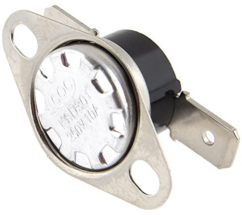 SeKi Interruttore di temperatura 40° 250V 10A; NO = normalmente aperto/chiuso; limitatore di temperatura, interruttore termico, protezione termica, regolatore di temperatura