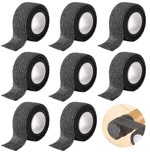 THETAG Vliesstoffe Selbstklebend, 8 Rollen Stuhlbeinschoner, 4.5mx2.5cm Stuhlbeinschoner Filz Selbstklebend Selbstklebendes Anti-Rutsch Fußpad Leise und Verschleißfest für Tisch, Stuhl, Sofa