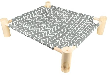 Elegante stehende Katzenhängematte mit robustem Holzgestell – Komfortabler und stilvoller Ruheplatz für Ihre Katze, ideal zum Entspannen, Schlafen und Beobachten