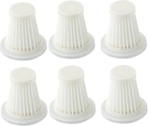 6 Stück Ersatz HEPA Filter,Staubsauger Ersatzteile Filter,Waschbarer und Wiederverwendbarer HEPA Filter, Staubsaugerfilter für PeroBuno für Saker Auto-Handstaubsauger