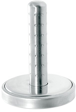 HOME, Batticarne Ambra in Acciaio Inox – Utensile da Cucina con Manico Ergonomico, Colore Argento