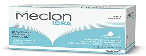 Meclon Idra, Trattamento Emulgel Lenitivo e Calmante che Può Essere Utilizzato dalle Donne che Soffrono di Vaginite Atrofica, 7 Applicatori Monodose