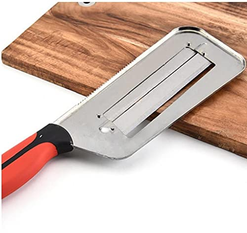 Haowul Cuchillo De Cocina Doble 2 Rebanada Cuchillo Cuchillo Cuchillo Cocina Pescado Escala Cuchillos Limpiador Cuchillo Col Cebolla Cebolla Slicer Peeler Vegetal Slicer