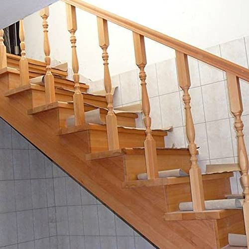 Garde Corps Exterieur Balustrade Moderne De Jardin De 90 Cm / 35 Pouces, Rampe De Broches En Bois Pour L'escalier D'appartement De L'atrium De La Galerie, Poteau De Garde-corps Intérieur(1 pack)