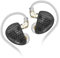 Linsoul KZ AS16 Pro 16BA Balanced Armature Drivers Earphones HiFi Bass in Ear Monitor Earphones with Detachable 0.75mm 2 pin Cable (Without Mic, Black)