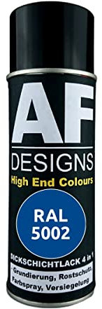 Alex Flittner Designs Rostschutzlack 4in1 RAL 5002 Ultramarinblau Metall Schutzlack Spray Rostschutzfarbe Sprühdose