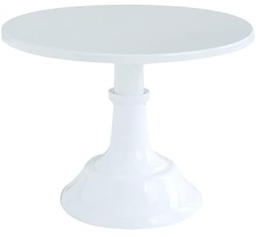 Soporte redondo for tartas de hierro forjado, exquisito soporte for tartas, Base for postres, soporte redondo for tartas, soporte for cupcakes de boda, decoración del hogar ( Color : Blanco , Size : R
