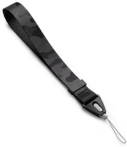 Ringke Design Hand Strap, Dragonne Sangle de Poignet One-Touch Buckle Nylon Polyester Multi-Usage Cordon - Camo Black