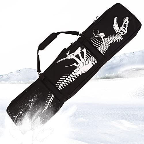 Multifunktions-Snowboardtasche mit großem Fassungsvermögen und Rädern, verschleißfest und wasserdicht, gepolstert, Skitasche, 3 Staufächer, Reise-, Kletter-, Campingtasc