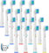 Testine Di Ricambio Per Braun Oral B Spazzolino Elettrico, Generiche Ricariche, Clean Care Cross Action Rimozione Placca, Delicato Sulle Gengive 16 Pezzi Bianco