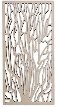 Wood Tree Branch Decorative Lattice - Mandala Wall Art for Home Decor, Wall Panels, Overlays, Trellis, Privacy Screens & Yard Decor