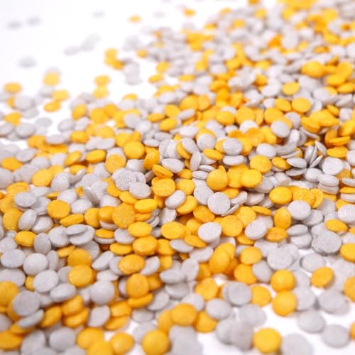 Streuselheld Konfetti Silber/Gold 40g Streusel zum Dekorieren und Verzieren von Gebäck aller Art wie Torten Kuchen Keksen Zuckerstreusel