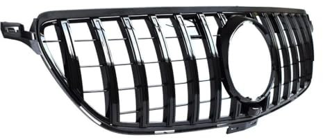 MYVPRO Parrilla radiador Rejilla Frontal Plateada Negra Estilo GT para Mercedes GLE Coupe 2015-2018 GLE300 GLE350 GLE450, No para AMG Parrilla Delantera Coche (Color : Negro)