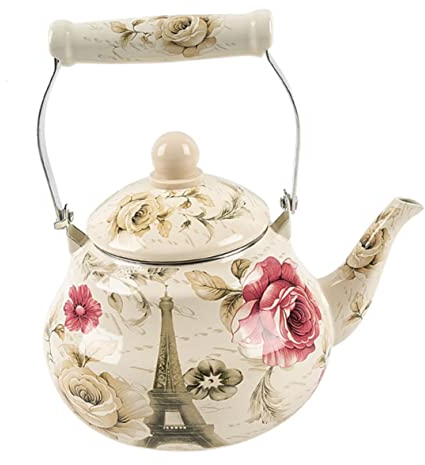 LeGDOr 1pc Motif feu de Camp Camping Induction Grand Chauffe Rapide Anti chaudière Chinoise Support Fournitures Lait rétro Eau théières théière gaz Restaurant Style extérieur Servant avec Oriental