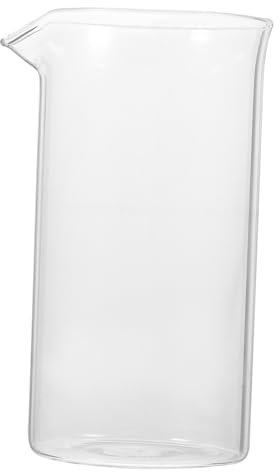 IMIKEYA Coffee Press Replacement Cup Glass with Unique Shape and Design for Cold Brew and Cafetiere 6 Cup Models