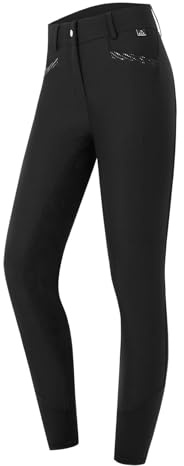 ELT Reithose Oktavia Curved High Waist, schwarz, Gr. 44