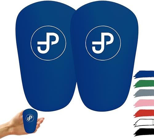 JDP Mini Schienbeinschoner Fußball, extra kleine Schienbeinschoner Herren, Anti-Rutsch Mini Schienbeinschützer Kinder Fussball, ultraleichte Fußball Schienbeinschützer Herren Damen Kinder, Shin Guards