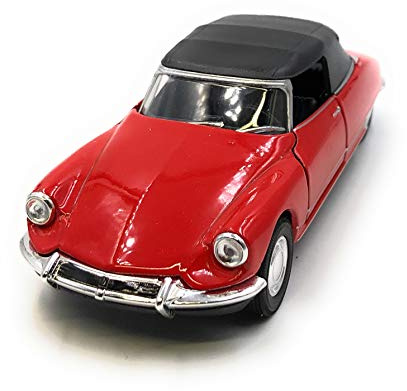 Onwomania Modellauto DS 19 Oldtimer Rot Auto Maßstab 1:34-39 (lizensiert)