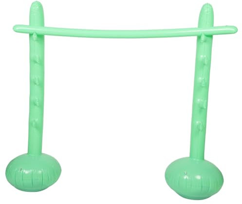 VICASKY Aufblasbarer Sprungstab Für Kinder Und Erwachsene Höhenverstellbar Aus Sicherem Aufblasbarem Material Grün Für Sommer Und Gartenpartys Outdoor